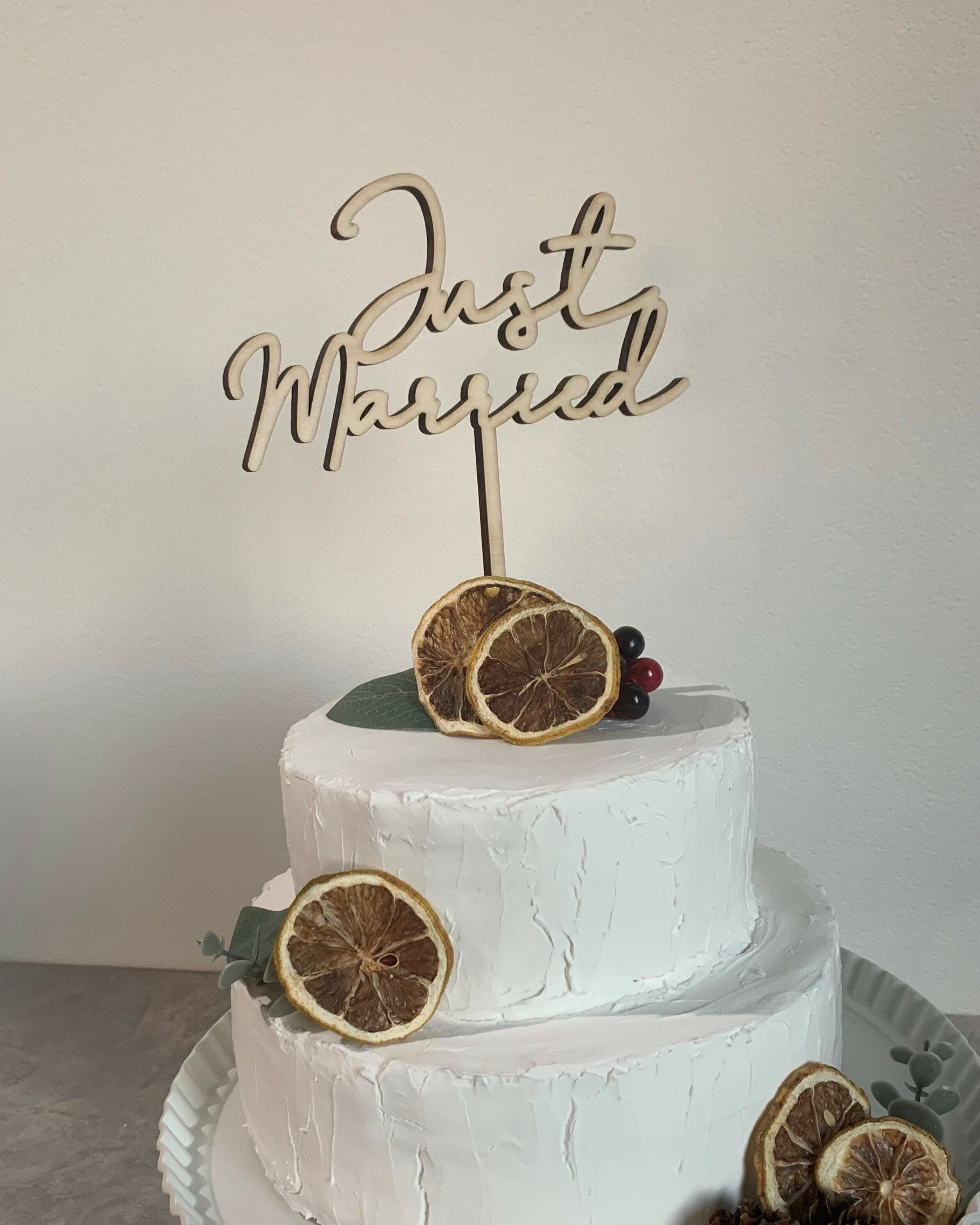 JustMarried　ケーキトッパー　ウェディングケーキトッパー　ウェディングフォト　...