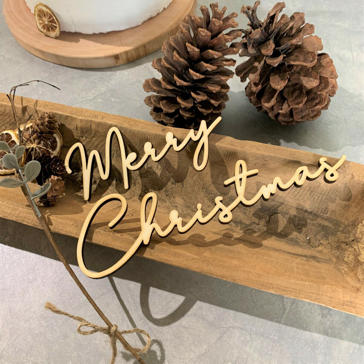 メリークリスマスレターバナー クリスマスプレゼント クリスマスフォト メリークリスマス クリスマス飾り レターバナー 木製クリスマス飾り MerryChristmasレターバナー 木製飾り【MerryChristmasレターバナー】のサムネイル