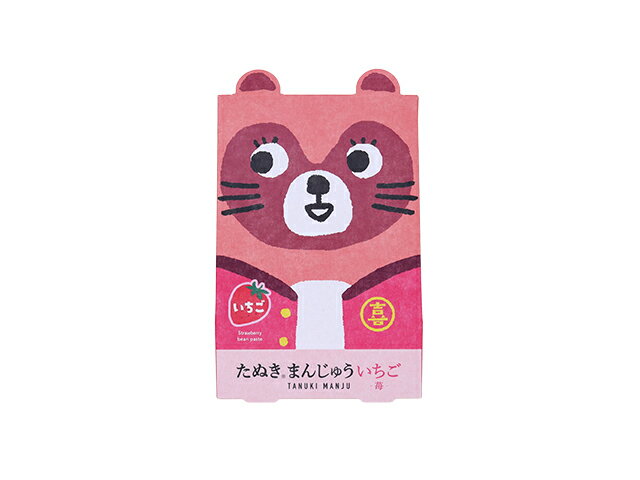 【産地取り寄せ商品】(3箱売り)たぬきまんじゅういちご 6個入×3箱（たぬき本舗） | たぬき 狸 まんじゅう 饅頭 愛媛