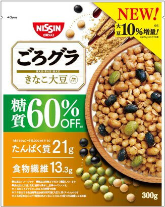 日清シスコ ごろグラ糖質60%オフきなこ大豆 300g まとめ買い(×6)|4901620161699(tc)(415138)