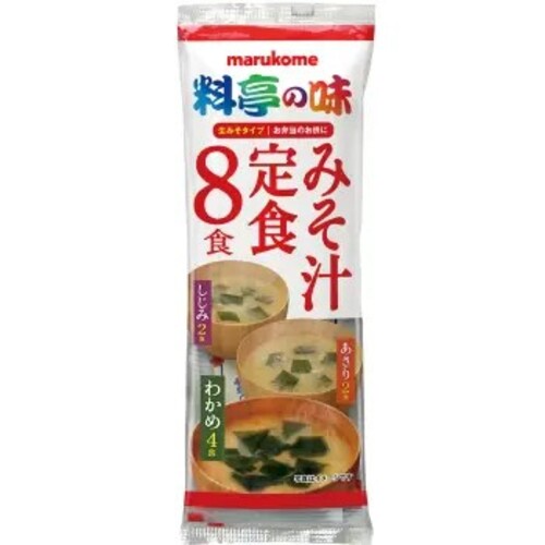 マルコメ 生みそ汁料亭の味 みそ汁定食 8食 まとめ買い(×12)|4902713119122(tc)(011020)