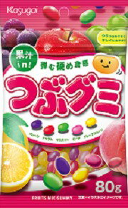 春日井 つぶグミ 80g まとめ買い(×6)|4901326042933(tc)(415138)