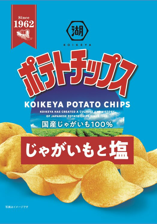 湖池屋 ポテトチップスじゃがいもと塩 60g まとめ買い(×12)|4901335116311(dc)(415138)