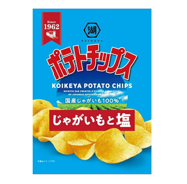 湖池屋 ポテトチップスじゃがいもと塩 55g まとめ買い(×12)|4901335118971(tc)(415138)