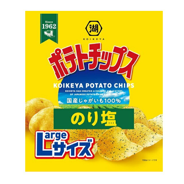湖池屋 Largeサイズポテトチップスのり塩 112g まとめ買い(×12)|4901335156386(tc)(415138)
