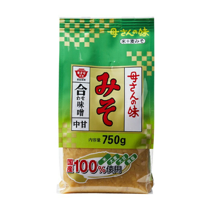 ますやみそ 母さんの味 合わせみそ 750g まとめ買い(×4) 4902826025402(030195)(n)