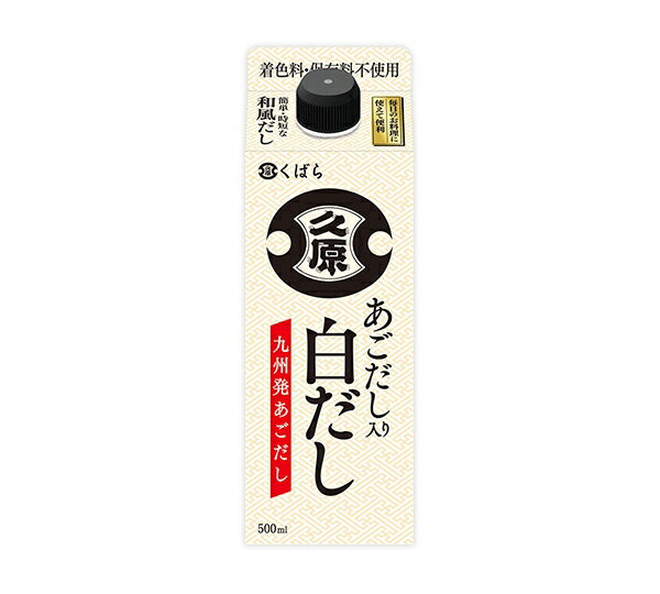 久原醤油　あごだし入り白だし 500ml　まとめ買い（×12）(n)