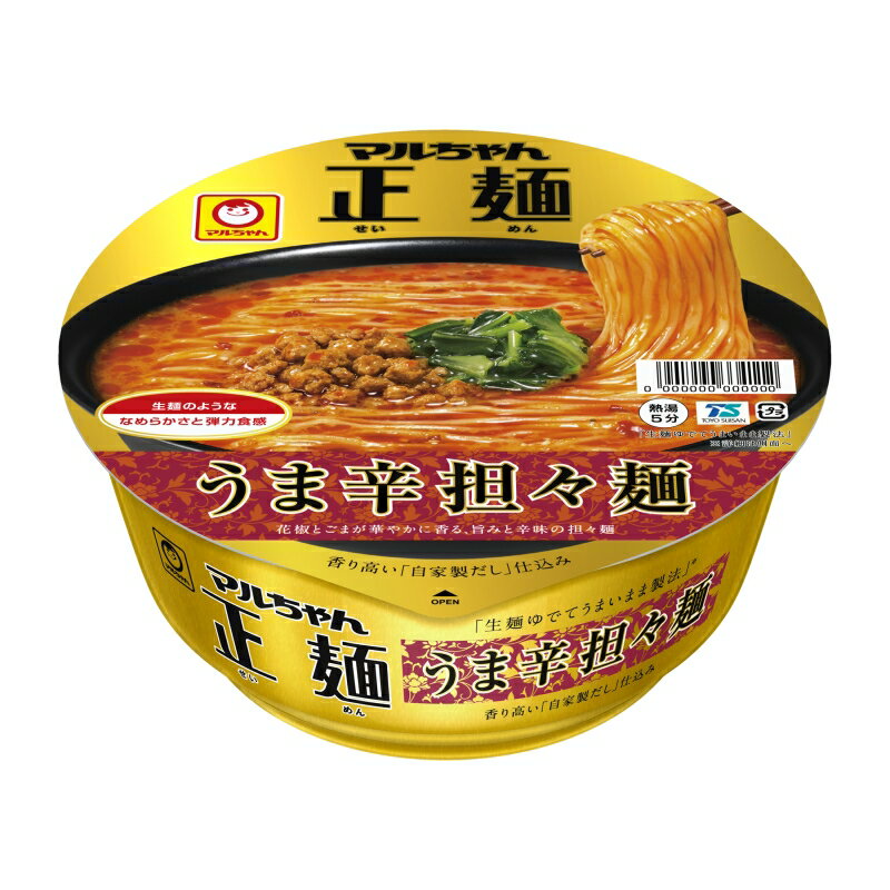 マルちゃん マルちゃん正麺カップ うま辛担々麺 126g まとめ買い(×12)|4901990369541(n) 1