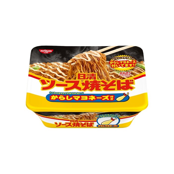 日清食品 日清ソース焼そばカップ からしマヨネーズ 108g まとめ買い(×12)|4902105255803(n)