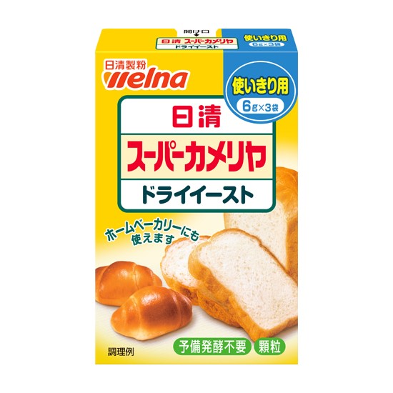 日清フーズ スーパーカメリアドライイースト分包 6g×3 まとめ買い(×6)|4902110099485|(012956)