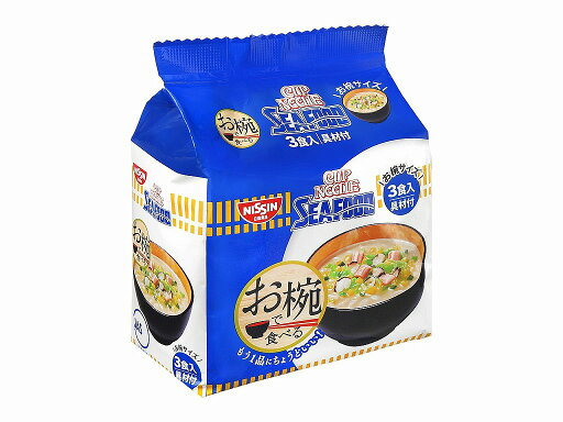 日清食品 お椀で食べるシーフードヌードル 3食入り 34g×3 まとめ買い(×9)|4902105103357(012956) 日清食品 お椀で食べるシーフードヌードル 3食入り 34g×3 まとめ買い(×9)|4902105103357(012956)
