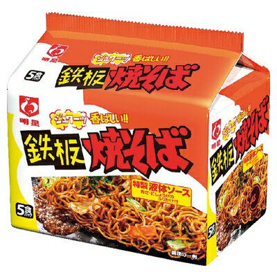 明星 鉄板焼そば 5食入り 109g×5 まとめ買い(×6)|4902881051354(012956)