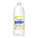 【2ケース販売】【送料込み】サンガリア 伊賀の天然水強炭酸水 レモン 1000ml まとめ買い(×24) | 4902179019783(011907) | 1l 1L 炭酸 たんさん タンサン いが れもん(n)