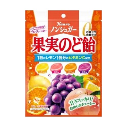 カンロ ノンシュガー果実のど飴 90g まとめ買い(×6)|4901351036723(415138)
