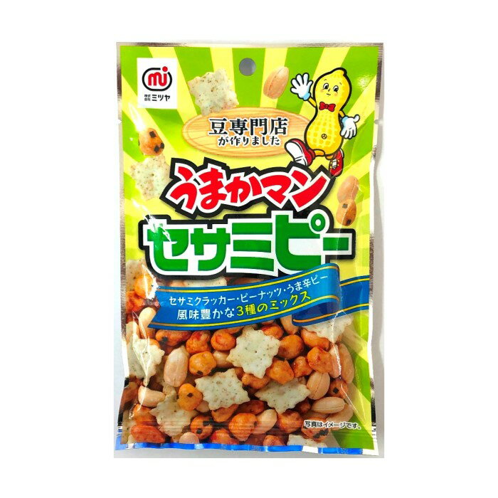 ミツヤ うまかマン セサミピー 40g まとめ買い(×6)|4902483039026(082742)(n)