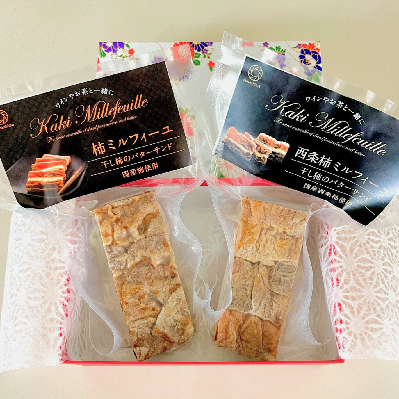 柿ミルフィーユ2種セット(國和産業株式会社) | 柿 干し柿 バターサンドのサムネイル