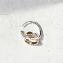 BRASS イヤーカフ レンチ シルバー&ゴールド 片耳用【メール便可220円】【イヤリング】【レディース】【アクセサリー】