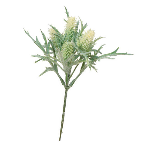 造花 エリンジウム ピック （ライトグリーン） 全長19cm グリーン 花束 花材 植物 インテリア ディスプレイ