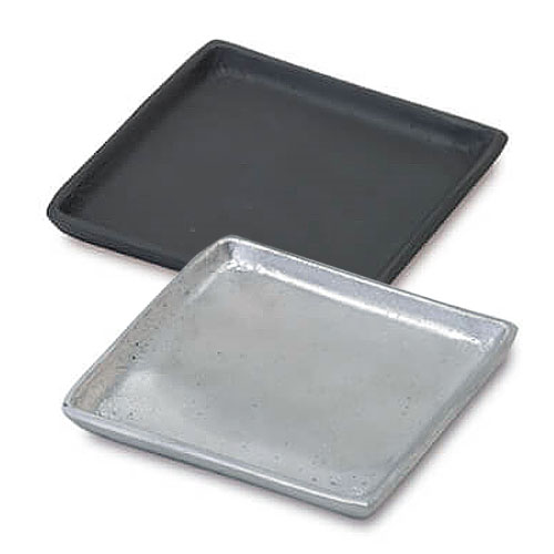 Vintage Plate スクエアプレート ≪Mサイズ≫ 11.5cm 小物入れ アンティーク トレイ シルバー ブラック Vintage Plate スクエアプレート ≪Mサイズ≫ 11.5cm 小物入れ アンティーク トレイ シルバー ブラック