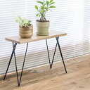 レクトスタンド W62×H40cm 花台 フラワースタンド 木製 アイアン 植木鉢 ガーデニング ウッド ディスプレイ インテリア シンプル コンソール スタンド ハイスタンド