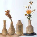 フラワーポット 木製 (全4種類) フラワーベース 花瓶 花器 一輪挿し ガラス ドライフラワー 生花 フラワーアレンジメント ディスプレイ インテリア 園芸 おしゃれ シンプル シルバー 銀色