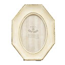 SHABBY CHIC フォトフレーム ≪八角≫ 15.5cm×20.5cm ウェルカムスペース 写真 額縁 シャビー クラシック スタンド インテリア ディスプレイ 壁掛け