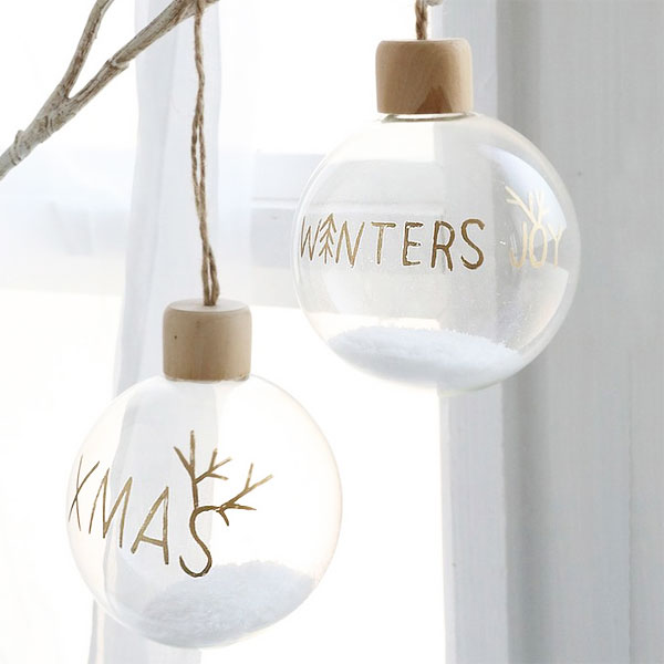 クリアボールオーナメント L アソート （2デザインセット） クリスマスツリー インテリア 雑貨 ディス..