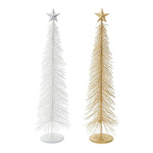 NOEL ワイヤートール クリスマスツリー H53cm (ゴールド / ホワイト) インテリア 雑貨 ディスプレイ 卓上 X’MAS 【クリスマスツリー】【あす楽対応】