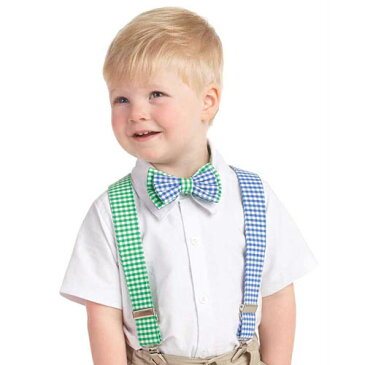 Mudpie マッドパイ ギンガムチェック サスペンダー & 蝶ネクタイ セット GINGHUM SUSPENDER ベビー用品 ギフト 男の子 60 70 0歳 【メール便可220円】【あす楽対応】【出産祝い】【贈り物】
