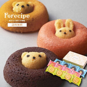 Forecipe（フォレシピ） 「ちいさな森のドーナツ 12個」 焼き菓子 詰め合わせ ギフトセット 【内祝い 出産内祝い 結婚内祝い お返し 御礼 挨拶 贈答品】【お菓子 スイーツ 洋菓子】