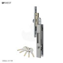 【当店限定!!毎日ポイント10倍】WEST 456-H2405 汎用戸先錠 扉厚24-29mm キー5本付【ウエスト 鍵部品】(4)