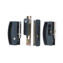 【当店限定!!毎日ポイント10倍】三協アルミ 引戸錠 WD3086 WD3132C KC 扉厚35mm ブラック色 キー3本付 アルミサッシ 季更 召合錠 + 戸先錠 + 戸先内締り錠 MIWA製【Kシリーズ 引違錠 KH-222】【三協 立山 メンテナンス部品】