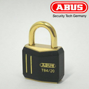 ABUS 真鍮南京錠 T84MB 20 ピンシリンダー式 キー3本付 箱入り【アバス 南京錠 T84MBシリーズ】