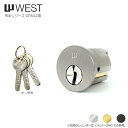 【当店限定!!毎日ポイント10倍】WEST 916-GFA52 キー3本付 GFA52タイプ用 シリンダー【WCY-54D WCY-55D】【ウエスト 鍵部品】