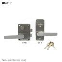 【当店限定!!毎日ポイント10倍】WEST アクト面付錠 917-G7510 扉厚36mm キー3本付 レバーハンドル型 917リプレイスシリンダー仕様【ウエス...
