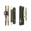【当店限定!!毎日ポイント10倍】TOSTEM 引戸錠 L1Y49 L1Y53 扉厚30-33mm ブラック色 キー3本付 アルミサッシ エルミナ 召合錠 + ...
