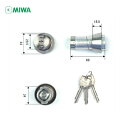 【当店限定!!毎日ポイント10倍】MIWA U9 LA(DA).CY 扉厚99-107mm ST シルバー色 キー3本付 LAタイプ用 U9シリンダー【美和ロッ...