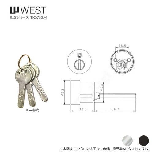 WEST 916-TK671G W24 60mm L[3{t TK671G^Cvp V_[yWCY 916-W24zyEGXg iz