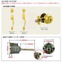 Kaba ace 3262 鏡面G TITAN KWIKSET780/980 キー3本付 TITAN/kwiksetタイプ用 シリンダー【dormakaba カバエース 鍵部品】 3