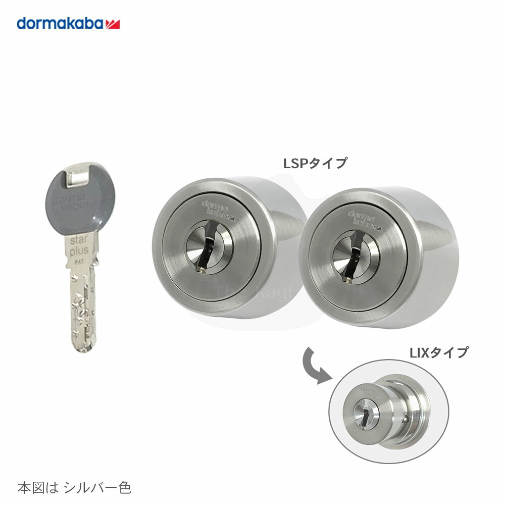 【当店限定!!毎日ポイント10倍】[2ロックセット] Kaba Star Plus 8150R TE0/LSP キー10本付 MIWA LSP / LIXタイプ兼用 シリンダー 2個同一キー【dormakaba カバスタープラス 鍵部品】