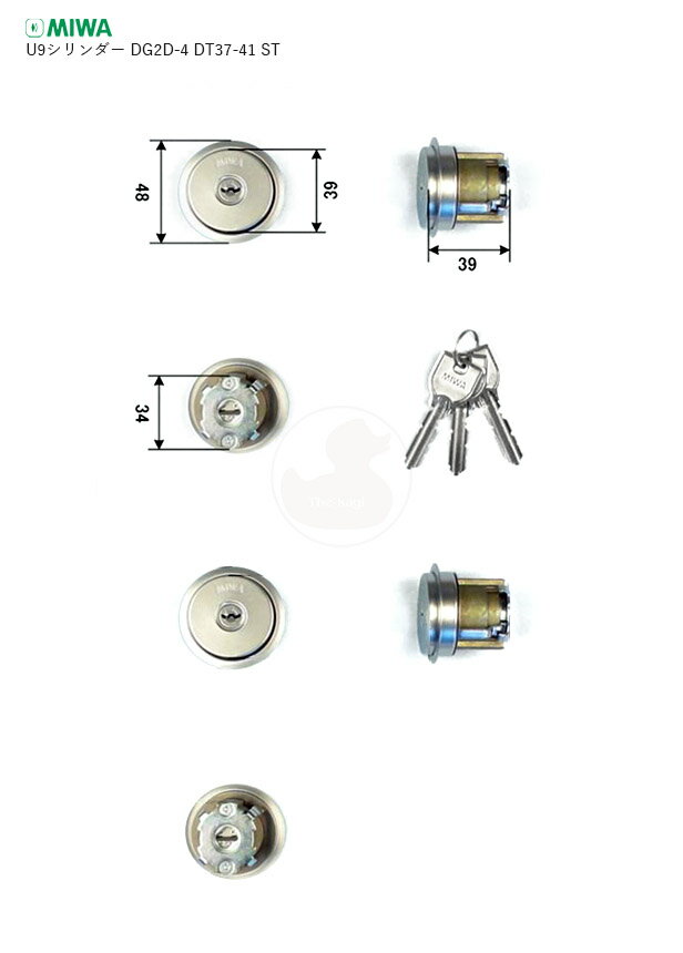 MIWA U9 DG2D-4.KNCY 37-41mm ST Vo[F L[3{t DG2D-4p U9V_[ 2L[yabN ~ eiXiz