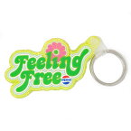 ペプシ　キーホルダー クリアラメ仕様 フラワー【PEPSI FCG-017 F:Feeling Free】【キーチェーン キーリング】【雑貨 アクセサリー プレゼント】