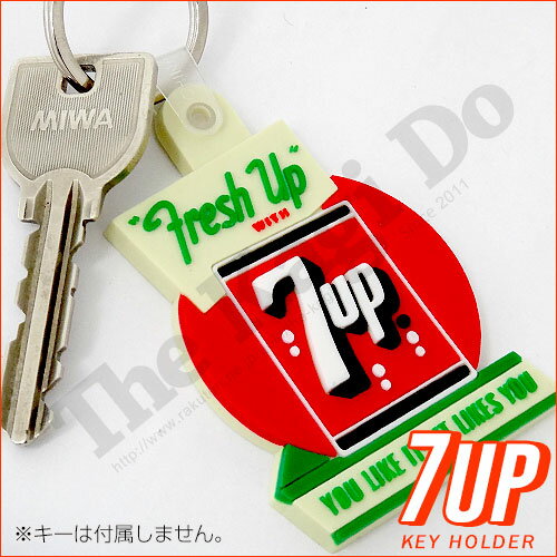 【当店限定!!毎日ポイント10倍】セブンアップ 2Dキーチェーン【7UP FCG-001 A:"Fresh Up" YOU LIKE IT...IT LIKES YOU】【キーホルダー キーリング】【雑貨 アクセサリー プレゼント】