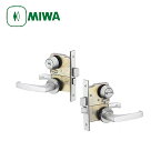 MIWA LDA20-1 レバーハンドル錠セット BS64mm用 キー3本付【MIWA LDシリーズ BS64 代替品】【ディンプルキー対応可能】