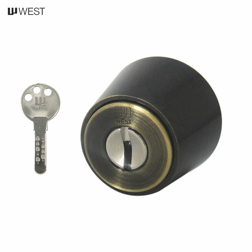 【当店限定!!毎日ポイント10倍】WEST 917-THMCYC WM-10 キー3本付 MIWA 特殊BHタイプ用 シリンダー【ウエスト 鍵部品】