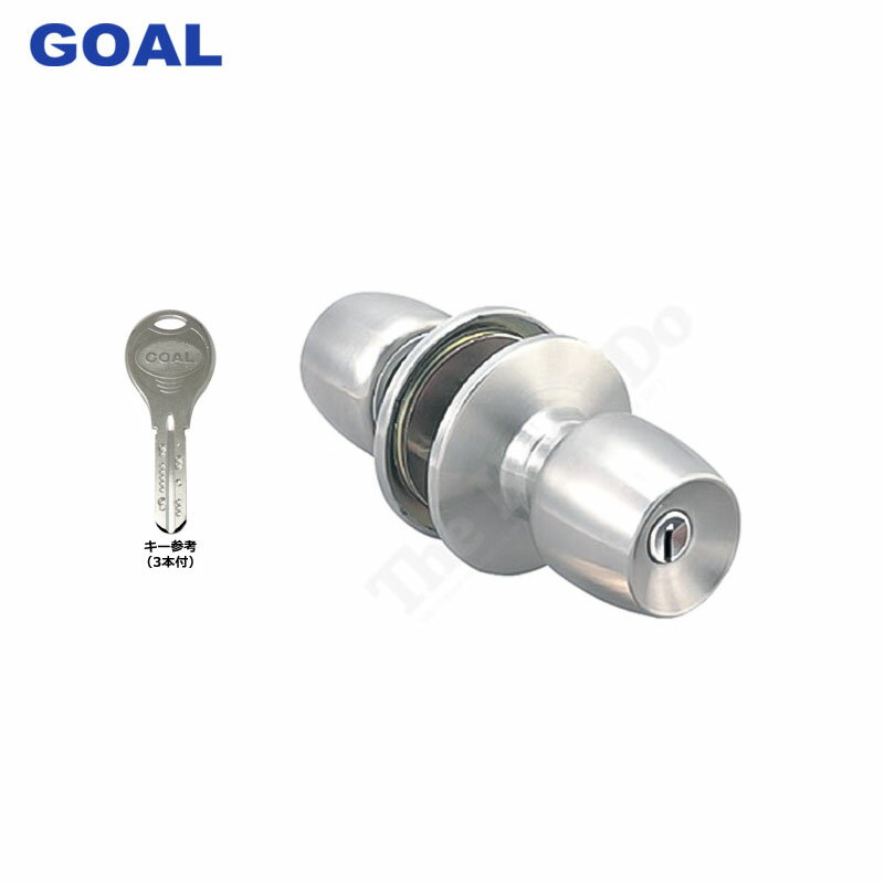 【11/27 01:59迄 全品P10倍】GOAL V-UC-5Q 取替玉座セット(G.M対応) 扉厚25-43mm シルバー色 キー3本付 左右勝手兼用 握り...