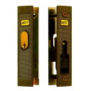 【当店限定!!毎日ポイント10倍】WEST 引戸錠 309-S0505-BT 扉厚30-31mm ブロンズ色 キー3本付 立山アルミ,アルナ,日軽等 アルミサッ...