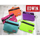 在庫限りSALE30%OFF 財布 レディース エドウィン EDWIN 二つ折り ミニ財布 小銭入れ コインケース カラフルメッシュデザイン 0510568 毎...