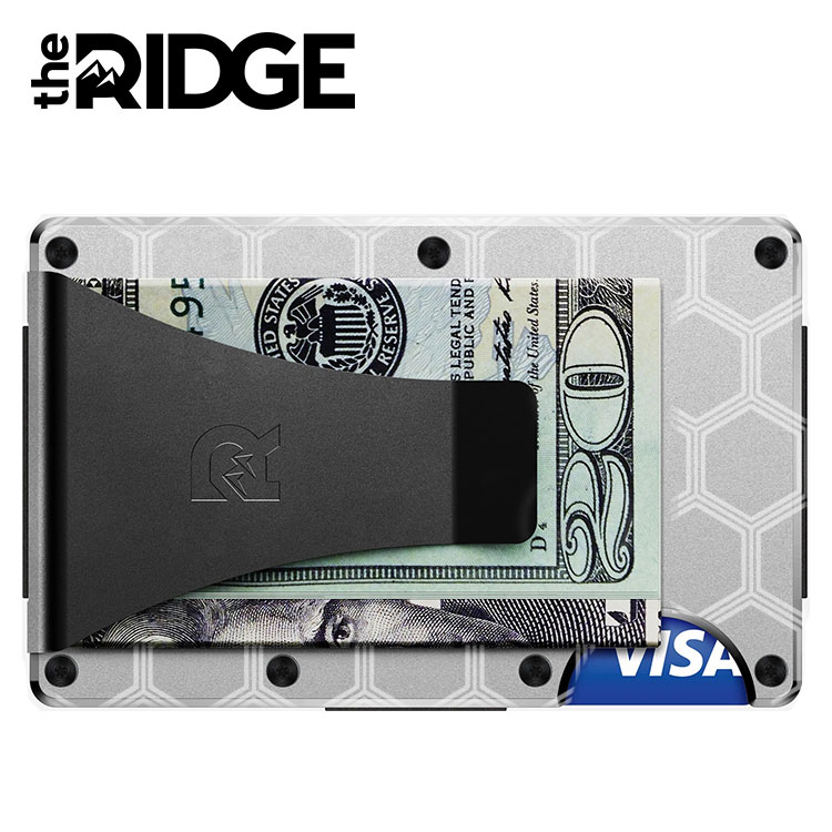 【日本限定・数量限定】[ザ リッジ] アルミニウム シルバー ヘキサゴン マネークリップ Aluminum Hexagon Money Clip 楽天限定 the RIDGE 和デザイン カードケース スリム スキミング防止 ポイントカードケース スリム財布 薄い財布 ビジネス カード入れ コンパクト