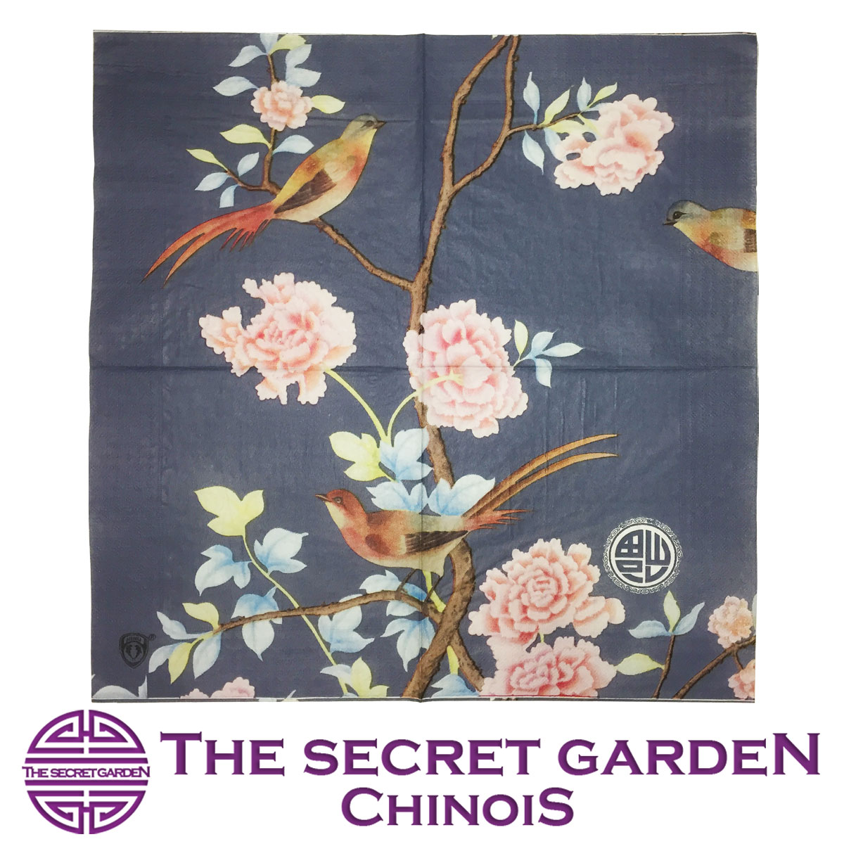 【メール便可】THE-SECRET-GARDEN シノワズリ 紙ナプキン 20枚セット 使い捨て テーブルコーデ ペーパー【ホテル クロス 中国古典柄 アンティーク風 伝統 オリエンタルモダン ティーマット モダン ナプキン ゴージャス】ザ・シークレットガーデン シノワ